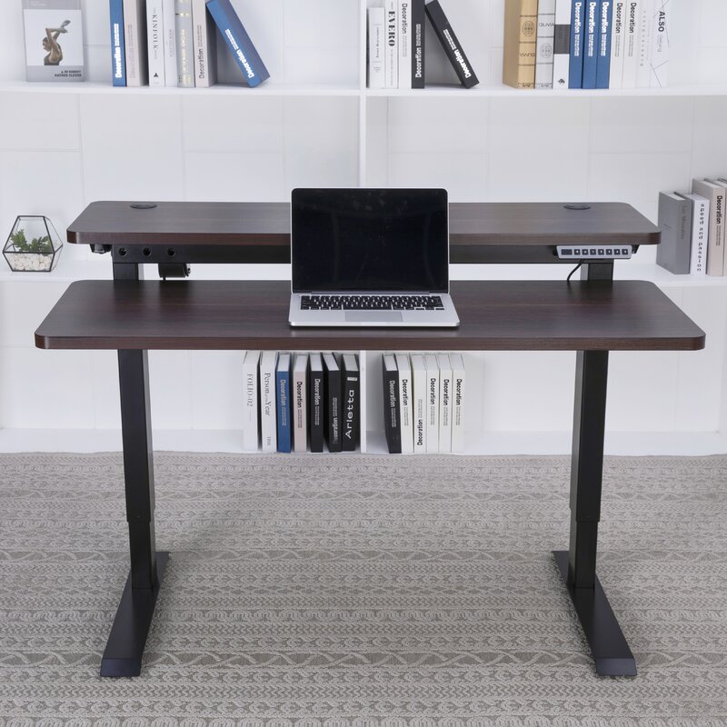 Latitude Run® Fin Height Adjustable Desk & Reviews | Wayfair